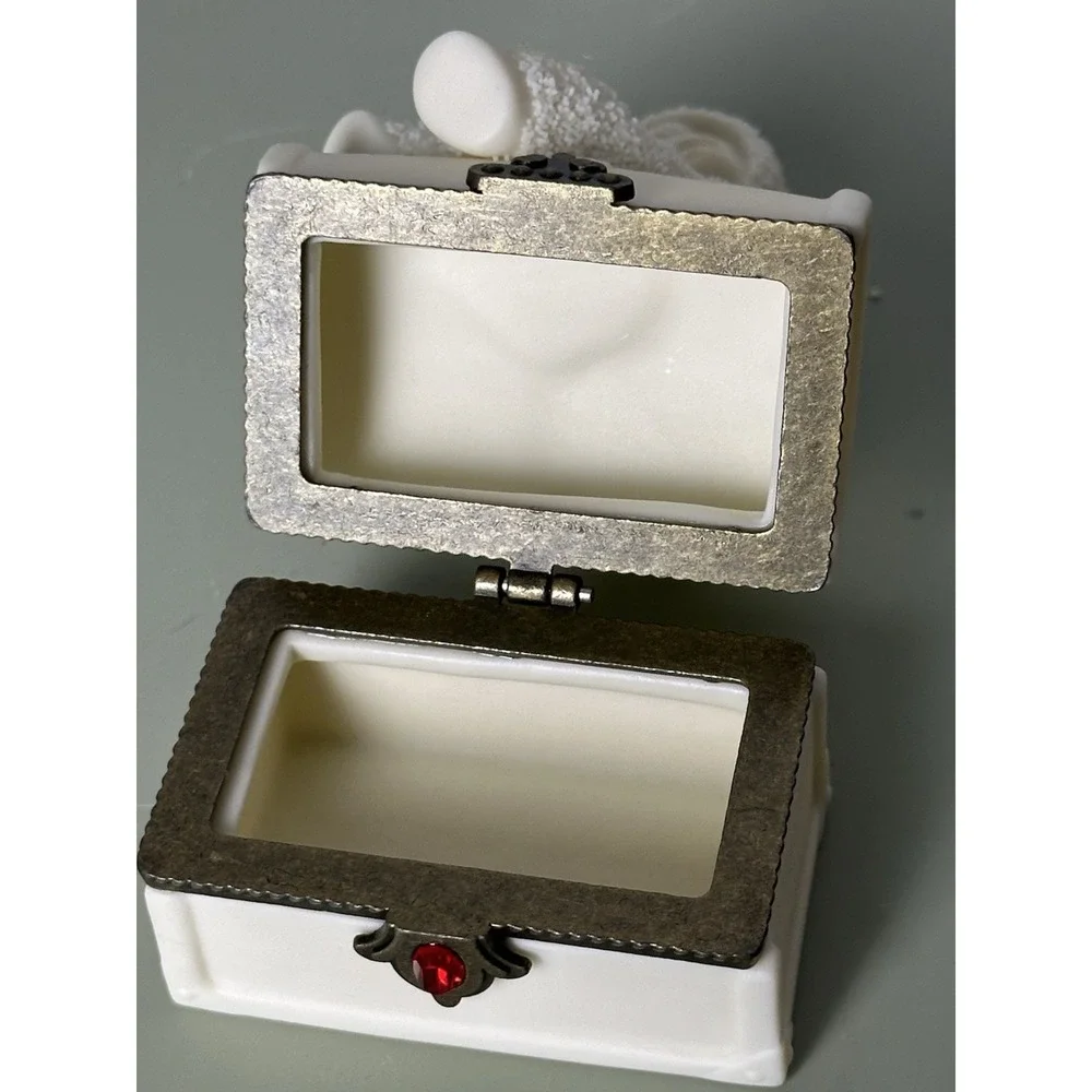Vtg Dept. 56 Snowbabies Royal Treasures‎ November Birthstone Hinged Trinket Box